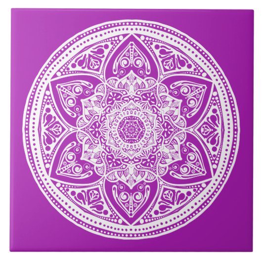 Carreau Nudibranche Mandala (Devant)