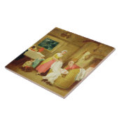 Carreau Nuit, 1799 (huile sur la toile) (voyez 127218-220) (Côté)