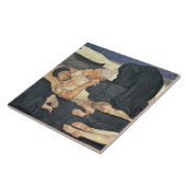 Carreau Nuit, 1890 (huile sur la toile) (Côté)