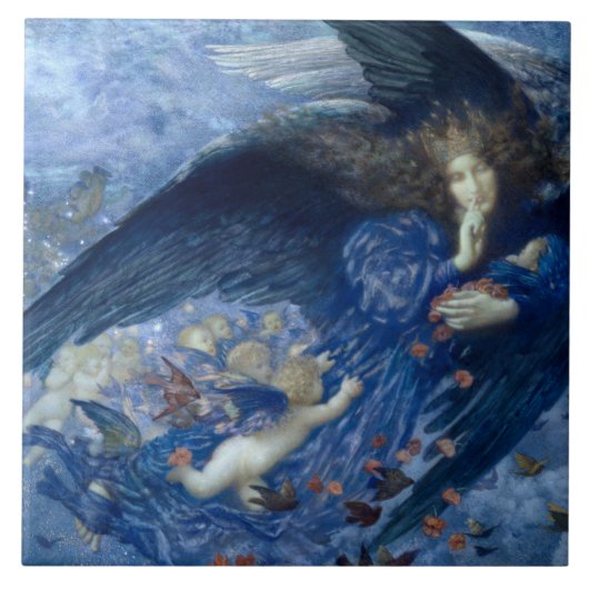 Carreau Nuit avec son Train des Etoiles (Ange avec Cherubs (Devant)