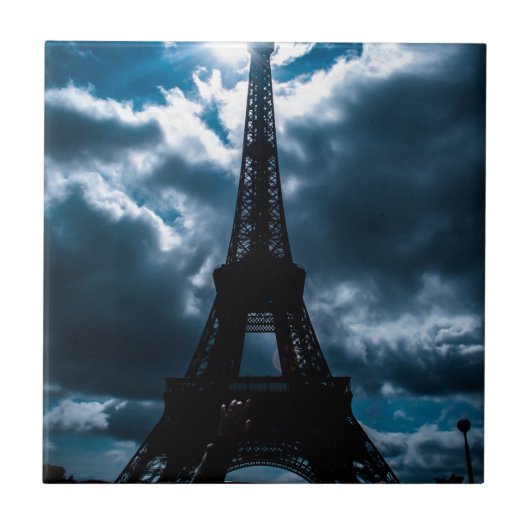 Carreau Nuit bleue Tour Eiffel (Devant)