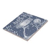 Carreau Nuit de la Chouette Bleue Forêt de bois Ornat (Côté)