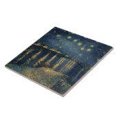 Carreau Nuit étoilée de Vincent van Gogh | au-dessus du (Côté)