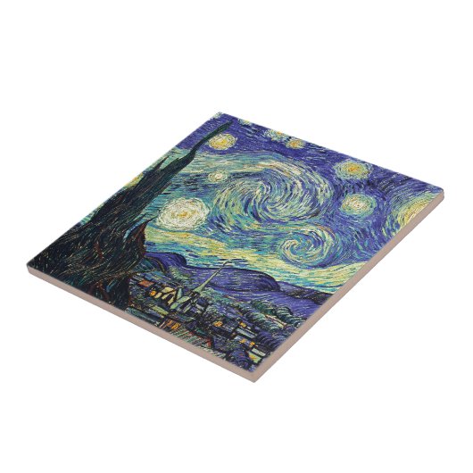 Carreau Nuit étoilée par van Gogh (Côté)