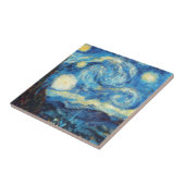 Carreau Nuit étoilée Pixellée par Van Gogh (Côté)