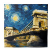 Carreau Nuit étoilée sur le Danube (Devant)