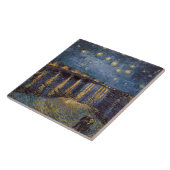 Carreau Nuit étoilée sur le Rhône par Vincent Van Gogh (Côté)