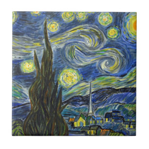 Carreau Nuit étoilée, Van Gogh