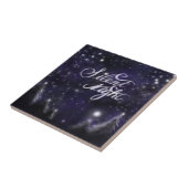 Carreau Nuit silencieuse - romantique Fête de neige (Côté)