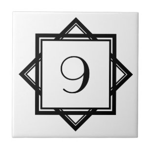 Carreau Numéro Art Déco