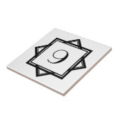 Carreau Numéro Art Déco (Côté)