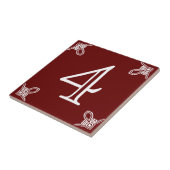 Carreau Numéro de la maison - Espagnol blanc sur carrelage (Côté)