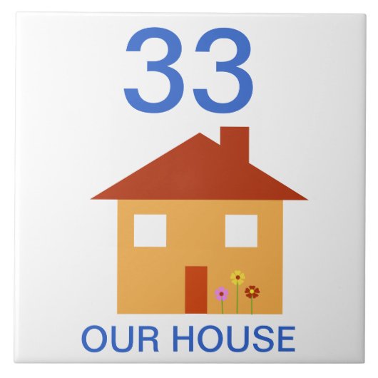 Carreau numéro de maison (Devant)