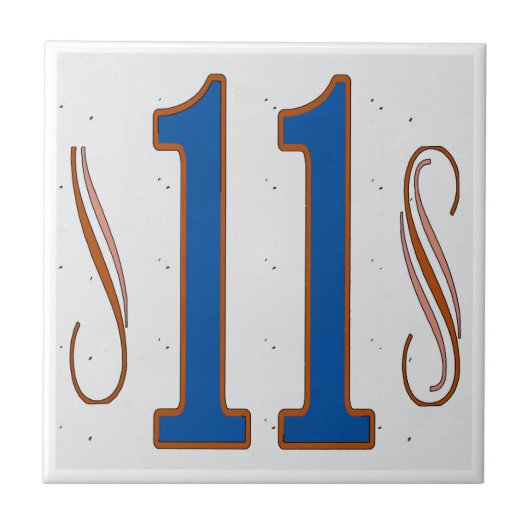 Carreau Numéro de maison 11 (Devant)