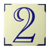 Carreau Numéro de maison 2, modifier le texte (Devant)