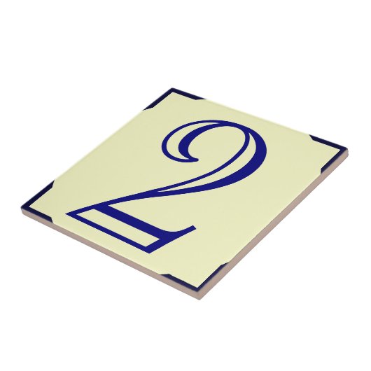 Carreau Numéro de maison 2, modifier le texte (Côté)