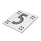 Carreau Numéro de maison - Art Déco (Côté)