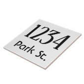 Carreau Numéro de maison avec rue (Côté)