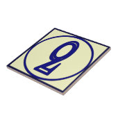 Carreau Numéro de maison de style français 2 (Côté)