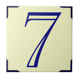 Carreau Numéro de maison de style français 7, modifier tex
