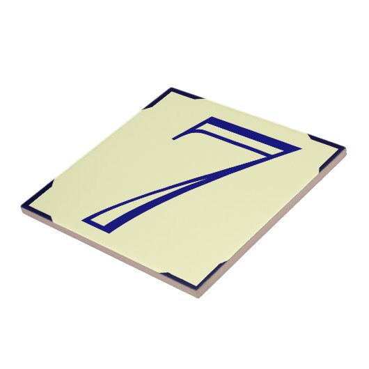 Carreau Numéro de maison de style français 7, modifier tex (Côté)