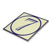 Carreau Numéro de maison de style français 7, modifier tex (Côté)