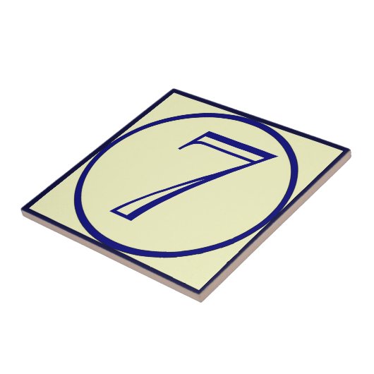 Carreau Numéro de maison de style français 7, modifier tex (Côté)