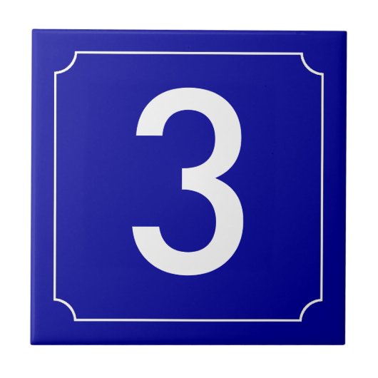 Carreau Numéro de maison français (Devant)