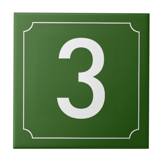 Carreau Numéro de maison français (Devant)