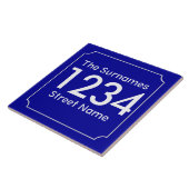 Carreau Numéro de maison français personnalisé (Côté)