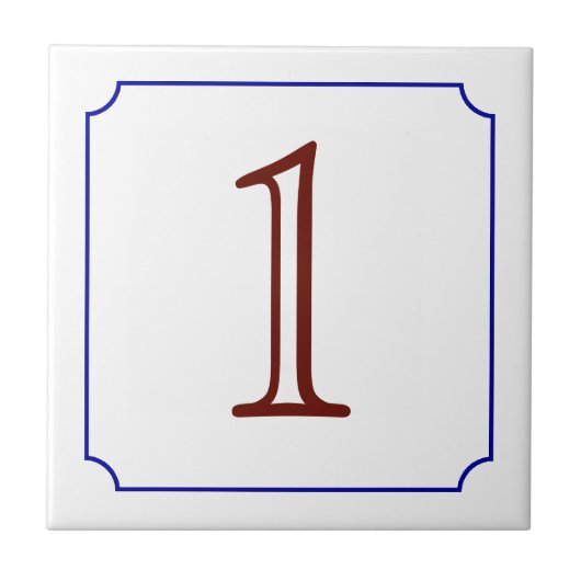 Carreau Numéro de maison italien (Devant)
