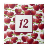 Carreau Numéro de secteur de cerise (Devant)