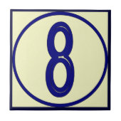 Carreau Numéro de style français 8 (Devant)