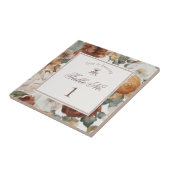 Carreau Numéro de table de mariage Espresso Martini Love B (Côté)