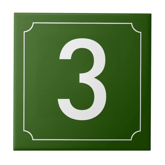 Carreau Numéro français (Devant)