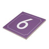 Carreau Numéro pourpre ou plaque-lettre (Côté)