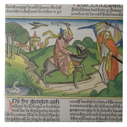 Carreau Numéros 22 âne parlant de 20-35 Balaam, du 'N (Devant)