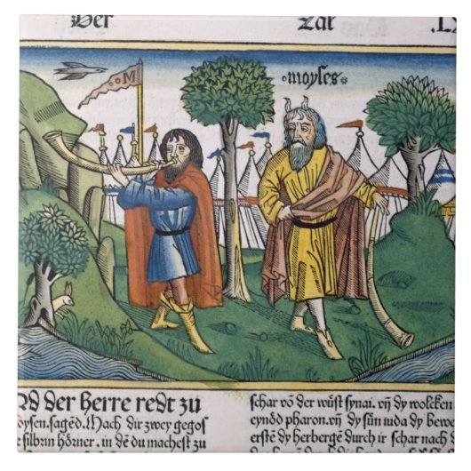 Carreau Numéros 2 les attributions de camp des israélites, (Devant)