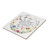 Carreau Numéros 6:24-26 Le Seigneur vous bénisse Fleur sau (Côté)