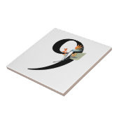 Carreau Numéros 9 Fleurs tropicales Carrelage en céramique (Côté)