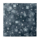 Carreau Numéros mathématiques Abstraits (Devant)