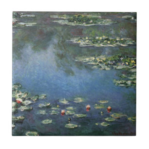 Carreau Nymphéas par Claude Monet, Fleurs Vintage