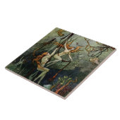 Carreau « Nymphes des mers » par Warwick Goble (Côté)