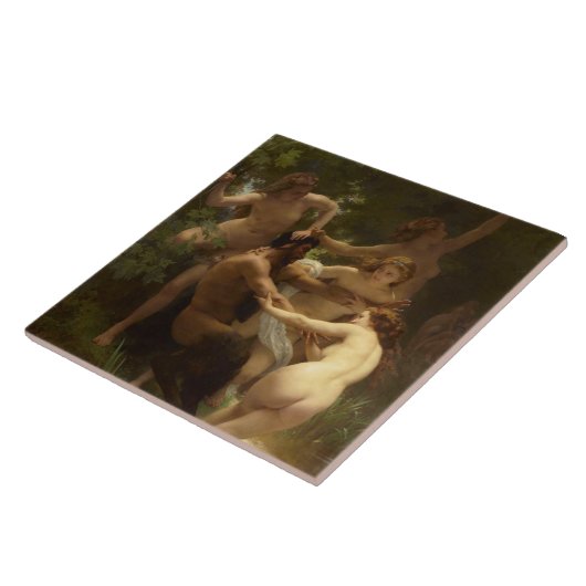 Carreau Nymphes et Satyr par William-Adolphe Bouguereau (Côté)