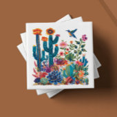 Carreau Oasis fleurie du désert