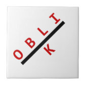 Carreau oblik rouge (Devant)