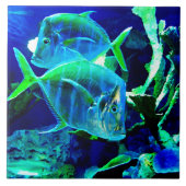 Carreau Océan bleu (Devant)