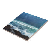 Carreau Océan hawaïen Waves Aqua Surf bleu Turquoise Mer d (Côté)