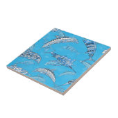 Carreau Océan Marine Animaux Dolphins Marlins (Côté)