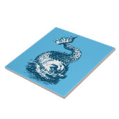 Carreau Océan Marine Dauphin ou Ornement de poisson (Côté)